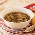 Mushroom soup from dried mushrooms