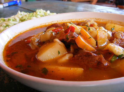 Beef goulash with potatoes