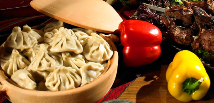 khinkali in Georgian