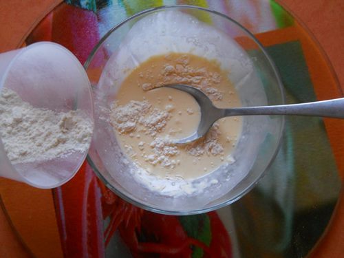 Pork in a creamy sauce in a multivark