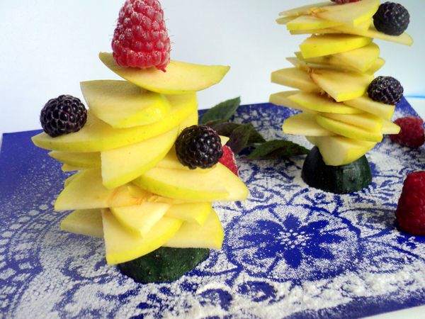 Beautiful serving and serving of fruits