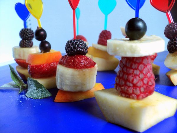 Beautiful serving and serving of fruits