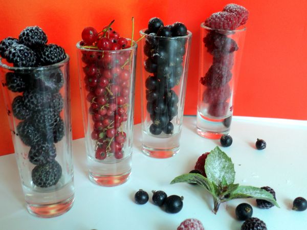 Beautiful serving and serving of fruits