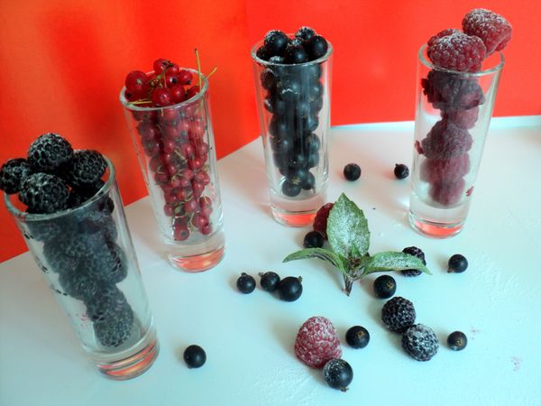 Beautiful serving and serving of fruits