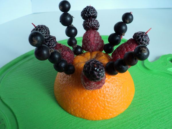 Beautiful serving and serving of fruits