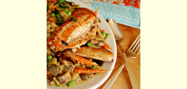 How to cook a fricassee of chicken: a recipe with a photo