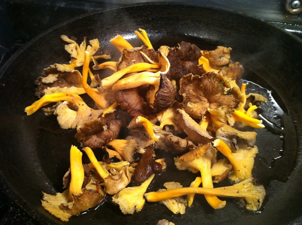 How to cook chanterelles in a frying pan