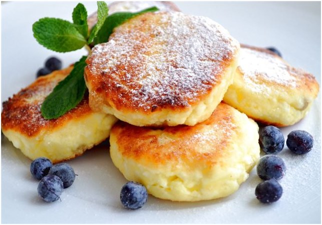 syrup with blueberries