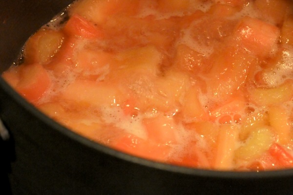 Photo recipe: rhubarb jam