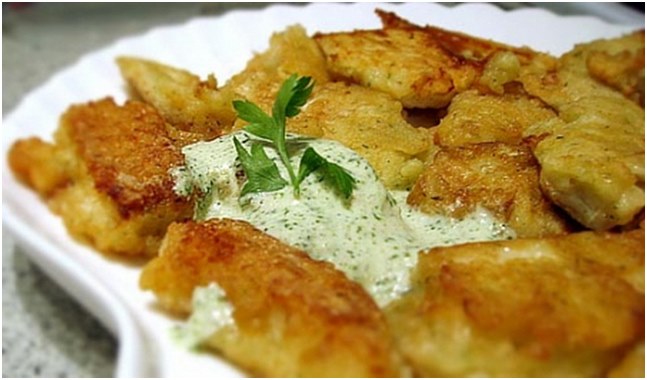 fish with greens