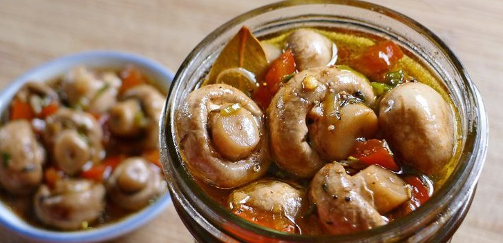 Recipe for canned champignons for the winter