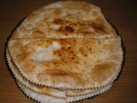 Caucasian pies with meat - chebureks