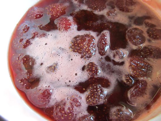 The recipe for strawberries in its own juice
