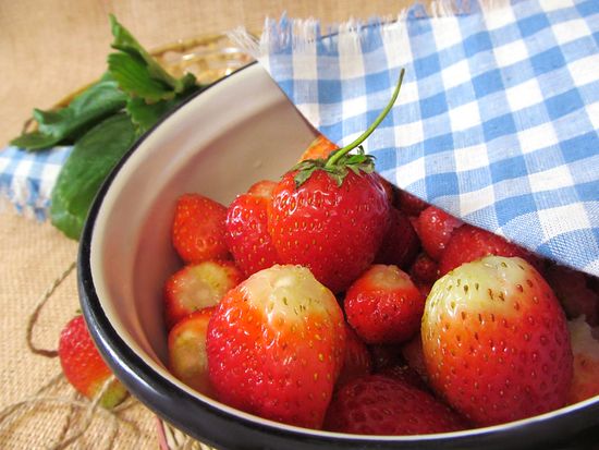 The recipe for strawberries in its own juice
