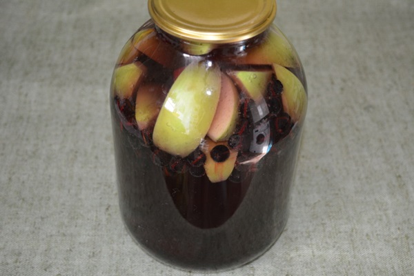 Compote from chokeberry ashberry