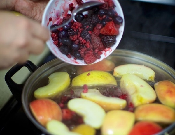 Compote from chokeberry ashberry