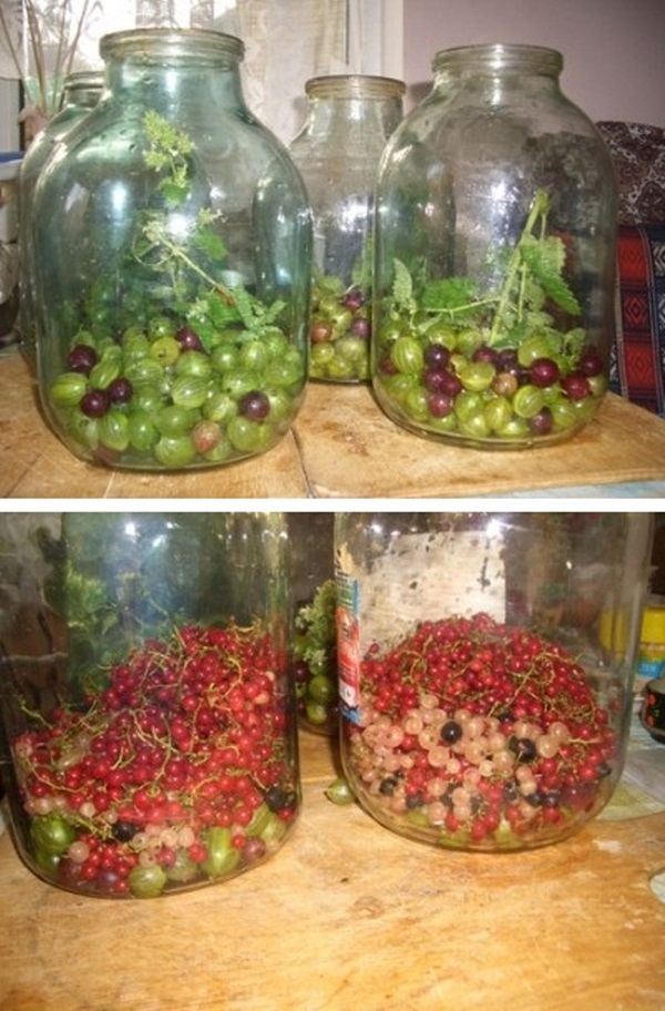 Compote of gooseberry for the winter