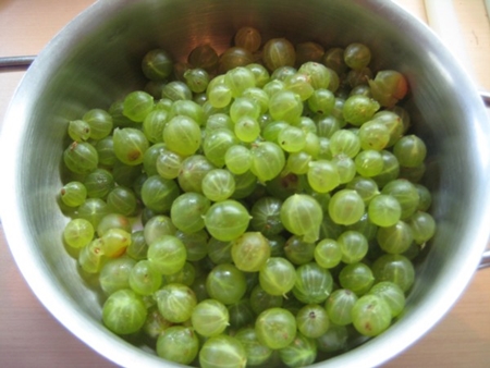Compote of gooseberry with orange for the winter 