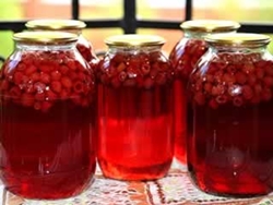 Compote of raspberries for the winter