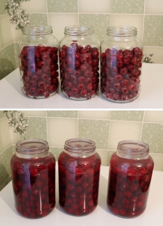 Fragrant compote from cherry for the winter - recipe