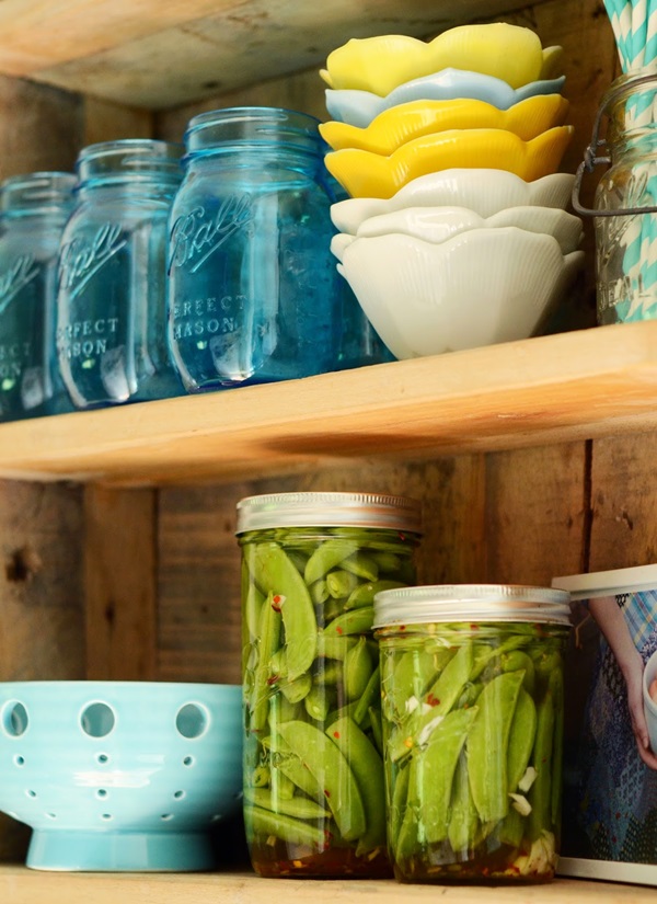 Green peas, canned for the winter at home