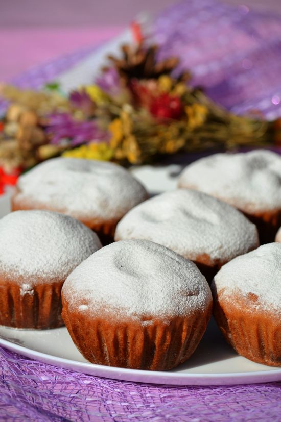Step-by-step recipe for muffins with prunes