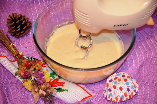 Step-by-step recipe for muffins with prunes