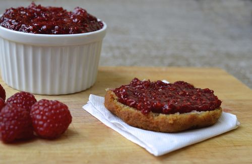 Raspberry jam with melon