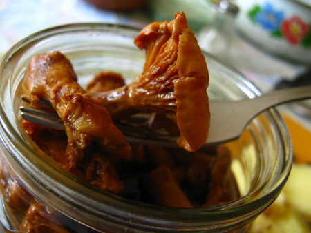 Pickled chanterelle