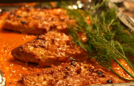 meat with greens