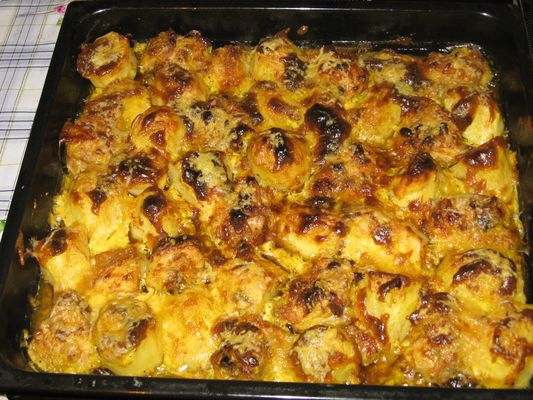 Meat with pineapple, baked in the oven, recipe with photo