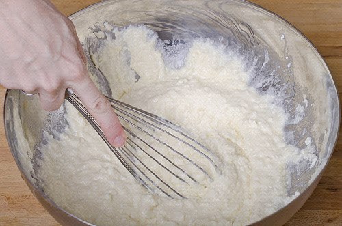 mixture after egg whipping beat the eggs