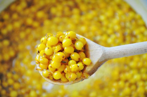 Pasteurized jam from sea-buckthorn