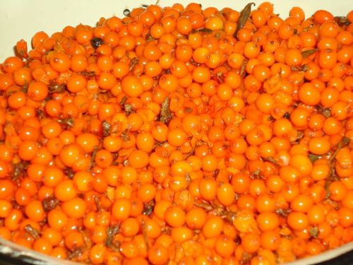 Pasteurized jam from sea-buckthorn