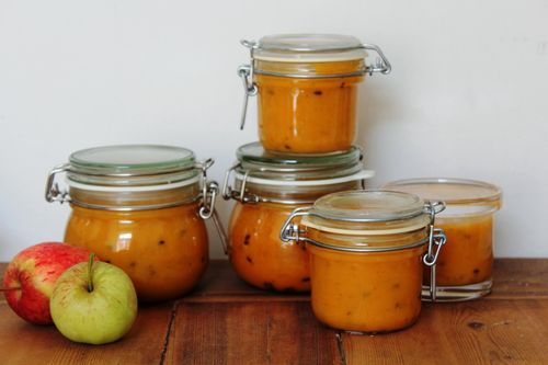 Jam with sea-buckthorn with hawthorn