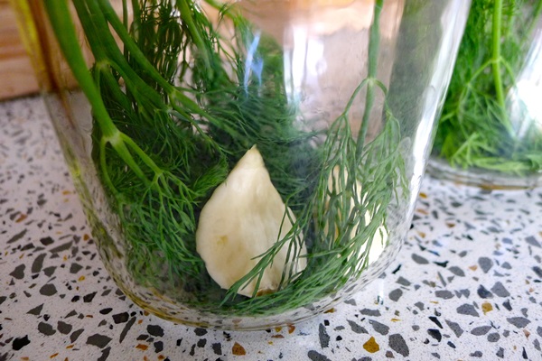 Tasty cucumbers with garlic for the winter