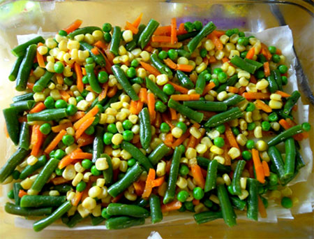 Vegetable stew in the multivark