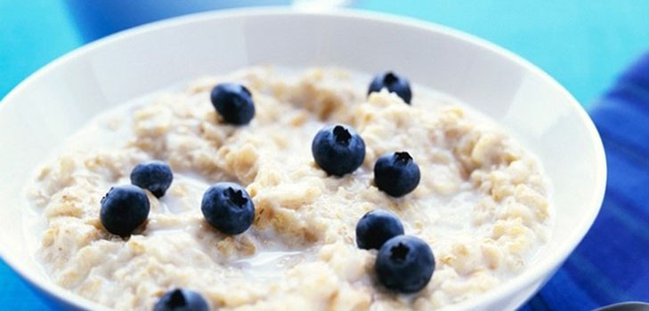 Oatmeal in milk
