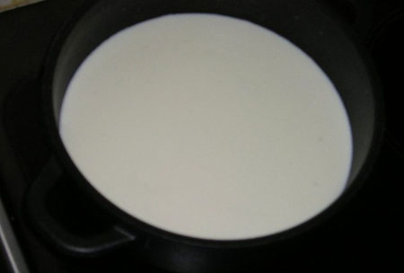 Oatmeal in milk