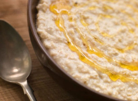 Oatmeal in milk