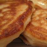 Lush pancakes on yeast