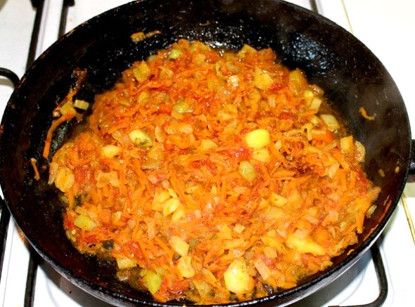 fry vegetables