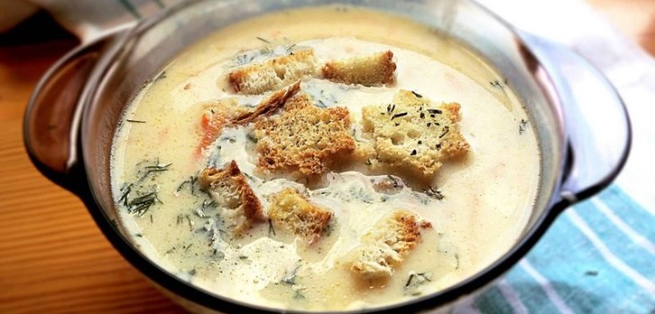 soup in a plate
