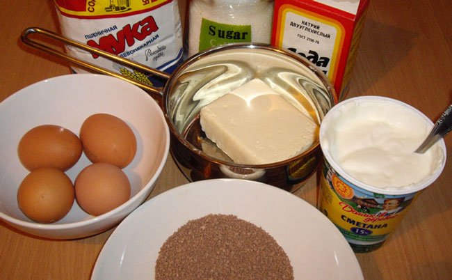 ingredients for cake