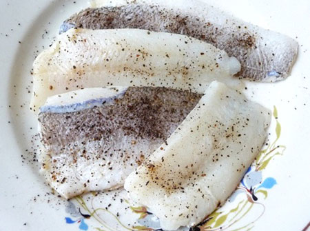 Fish in battered milk