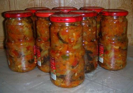 Eggplant salad for the winter
