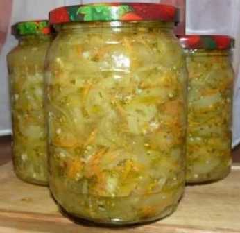 Cabbage salad for the winter with green tomatoes Cabbage salad for the winter with green tomatoes