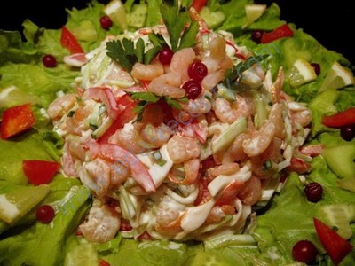 Shrimp and squid salad
