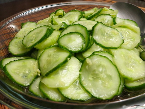Cucumber salad for the winter
