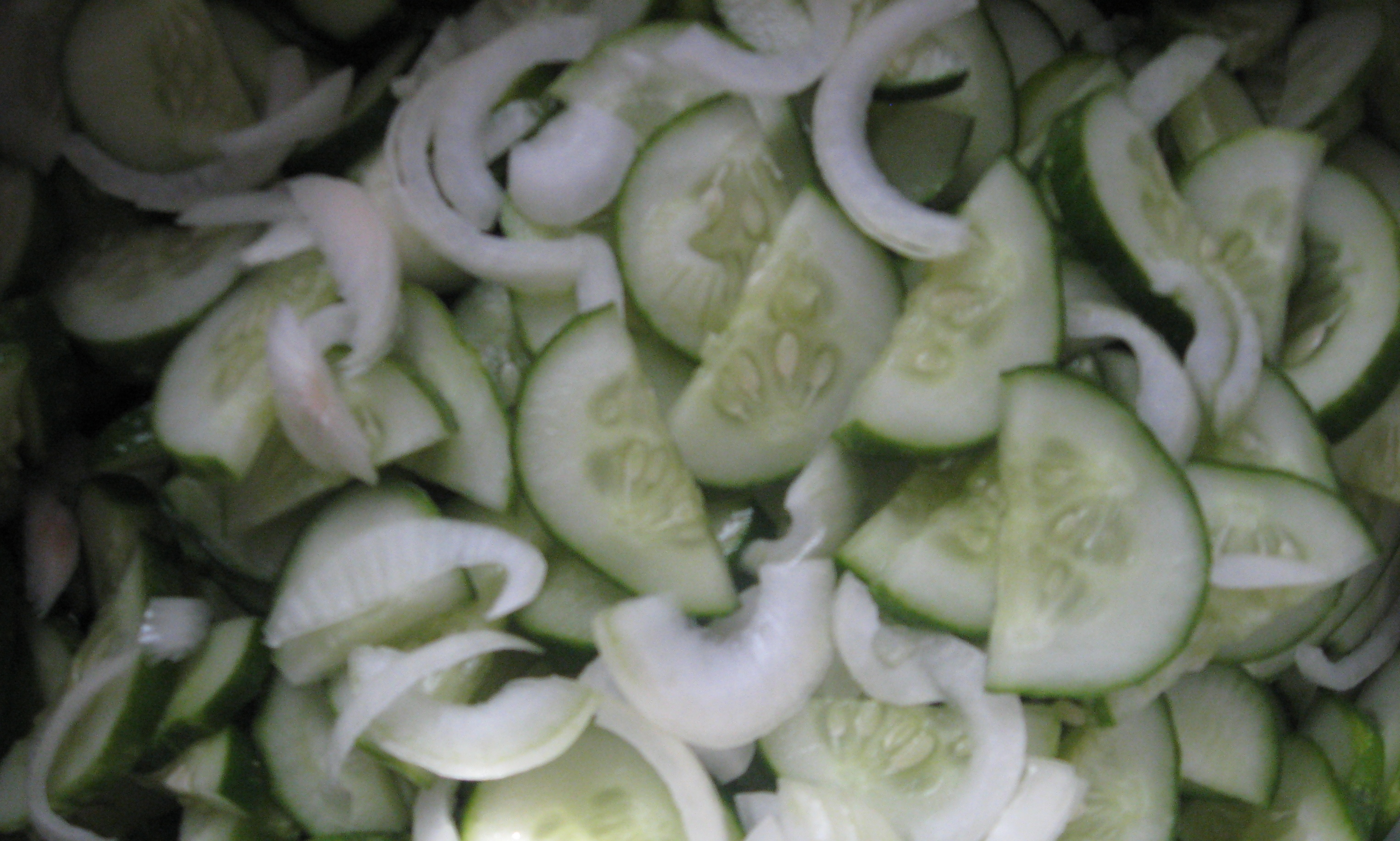 Cucumber salad for the winter